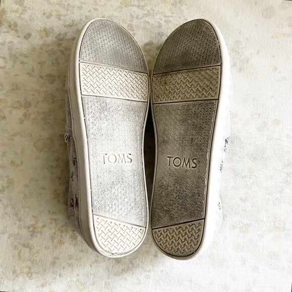 Toms Youth 5 Drizzle Embroidered Bugs Insects Slip On Casual Shoes UK 4 EU 37 - Picture 7 of 10